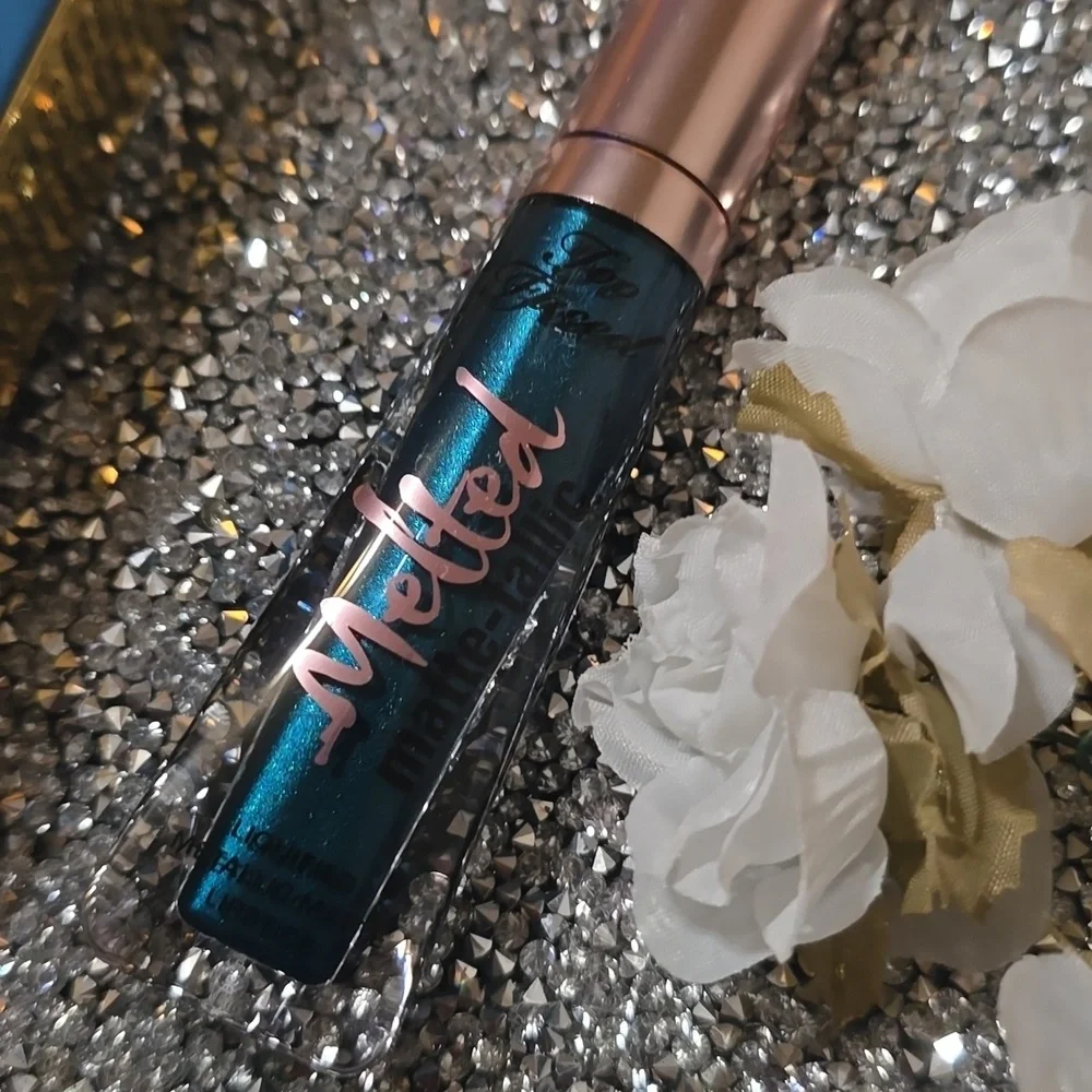 🌟HP🌟🧚‍♀️THE REAL TEAL Too Faced DISCONTINUED Melted Metallic Lip NWT